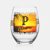 Malecon Sunset 2441 Weinglas Ohne Stiel (Vorderseite)