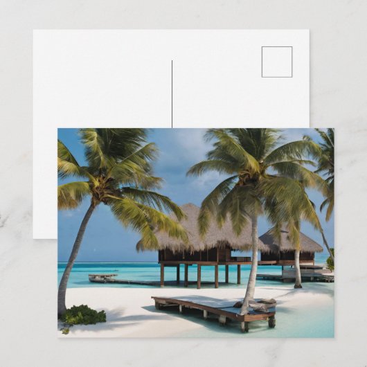 Malediven (4) postkarte (Vorne/Hinten)