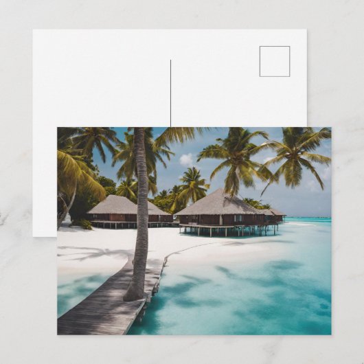 Malediven (6) postkarte (Vorne/Hinten)