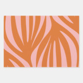 Malediven Abstraktes Minimalistisches Muster Orang Geschenkpapier Set (Vorderseite 3)
