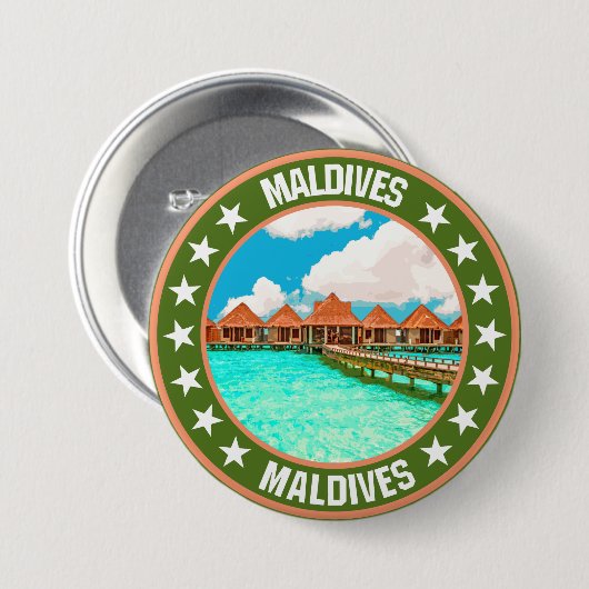 Malediven Button (Vorne & Hinten)