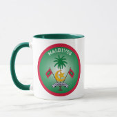Malediven-Erbe-Emblem Tasse (Links)