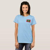 Malediven Flag and Map dk T - Shirt (Vorne ganz)
