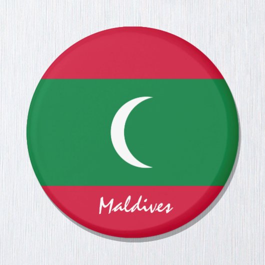 Malediven Flag & Asien - Reise-/Sportfans Magnet