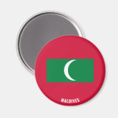 Malediven Flag Charming Patriotic Magnet (Vorderseite/Rückseite)