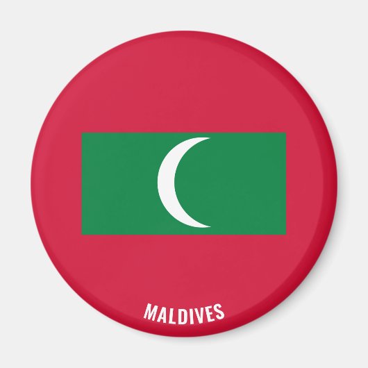 Malediven Flag Charming Patriotic Magnet (Vorne)
