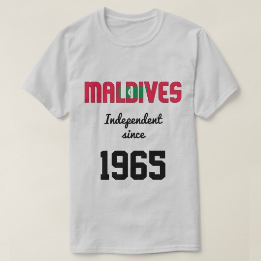 Malediven Flag Independence Celebration T-Shirt (Design vorne)