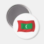 Malediven-Flag-Magnet Magnet (Vorderseite/Rückseite)