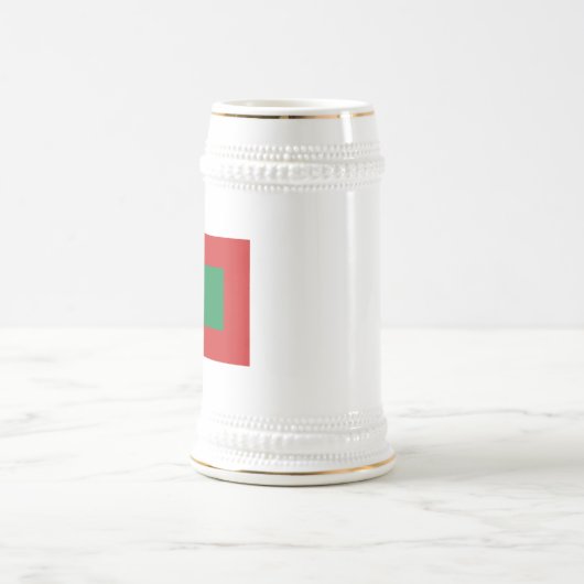 Malediven Flag ~ Map-Tasse Bierglas (Mittel)