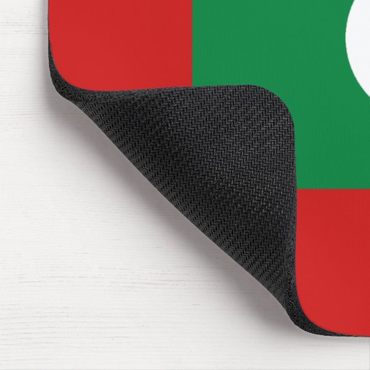 Malediven Flag Mousepad (Ecke)