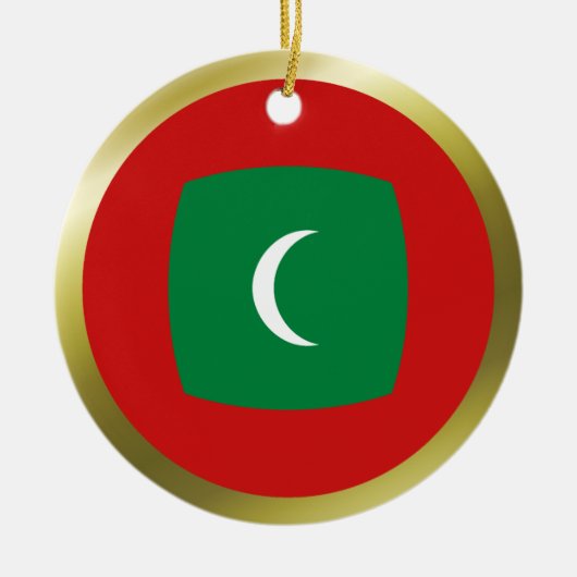 Malediven Flag Ornament (Vorne)