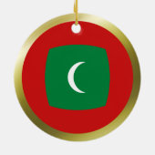 Malediven Flag Ornament (Hinten)