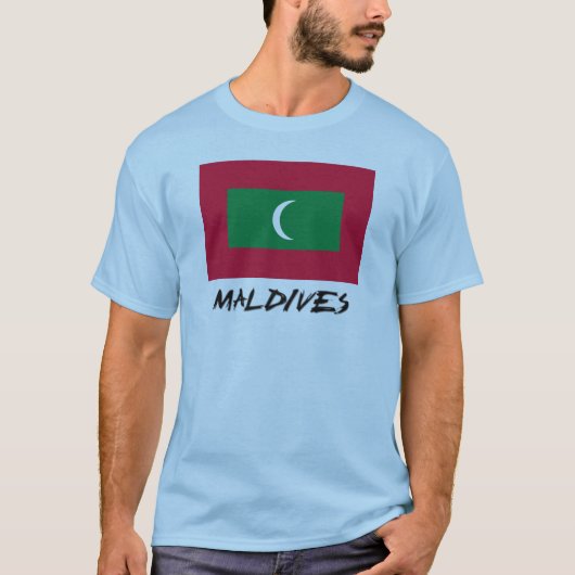 Malediven-Flagge T-Shirt (Vorderseite)