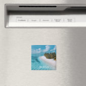 Malediven-Foto Magnet (In Situ (Geschirrspüler))