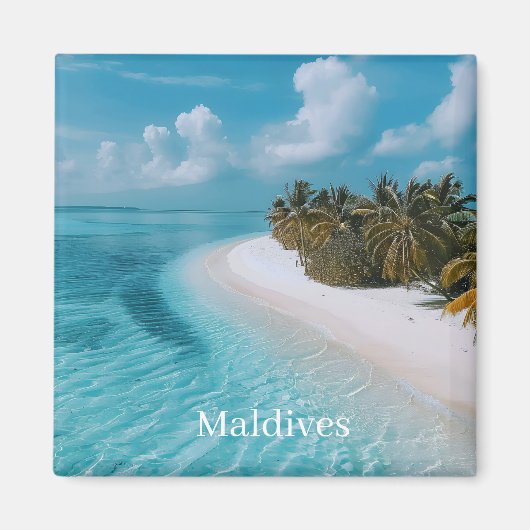 Malediven-Foto Magnet (Vorne)