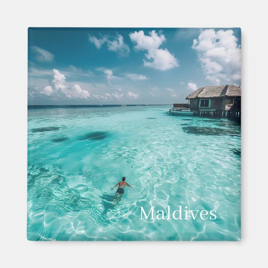Malediven-Foto Magnet (Vorne)