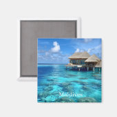 Malediven-Foto Magnet (Vorderseite/Rückseite)