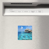 Malediven-Foto Magnet (In Situ (Geschirrspüler))