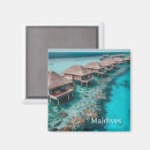 Malediven-Foto Magnet (Vorderseite/Rückseite)