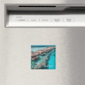 Malediven-Foto Magnet (In Situ (Geschirrspüler))