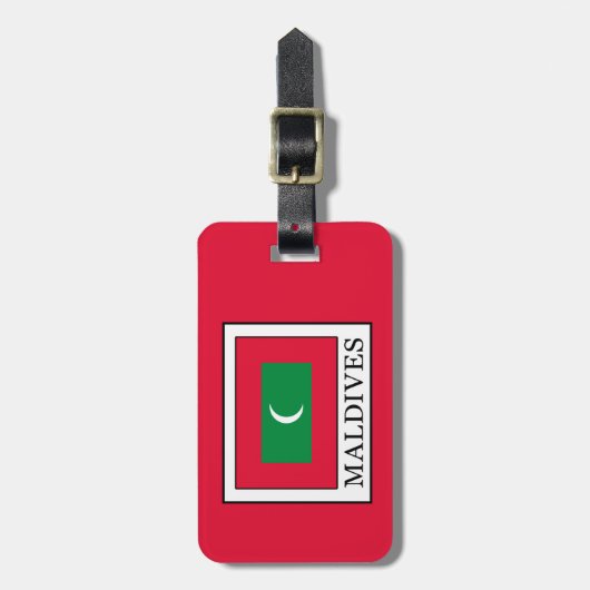 Malediven Gepäckanhänger (Vorderseite vertikal)