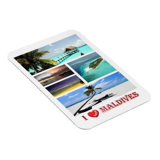 Malediven - I Liebe - Magnet (Rechte Seite)