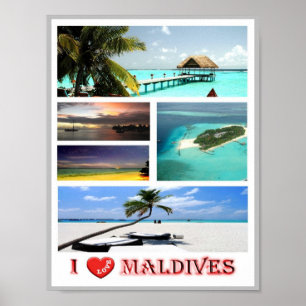 Malediven - I Liebe - Poster