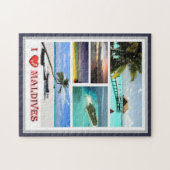 Malediven - I Liebe - Puzzle (Horizontal)