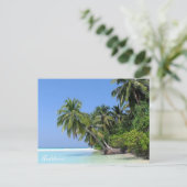 Malediven - Insel Athuruga Postkarte (Stehend Vorderseite)