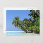 Malediven - Insel Athuruga Postkarte (Vorne/Hinten)