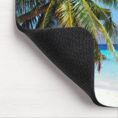 Malediven Insel romantischen Urlaub mit Schaufenst Mousepad (Ecke)