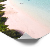 Malediven Insel romantischen Urlaub mit Schaufenst Poster (Ecke)