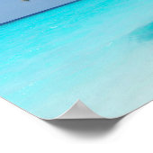 Malediven Insel Romantischer Urlaub Poster (Ecke)