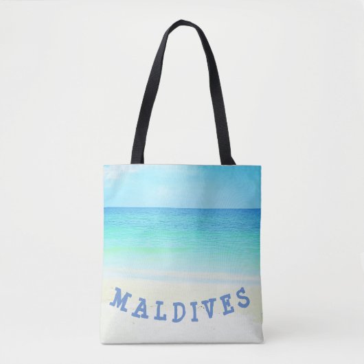Malediven-Insel-Strand Tasche (Vorderseite)