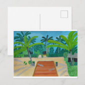 Malediven-Karte Postkarte (Vorne/Hinten)