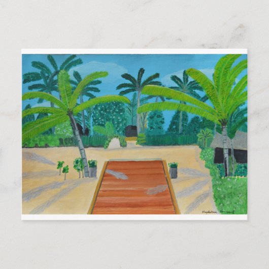 Malediven-Karte Postkarte (Vorderseite)