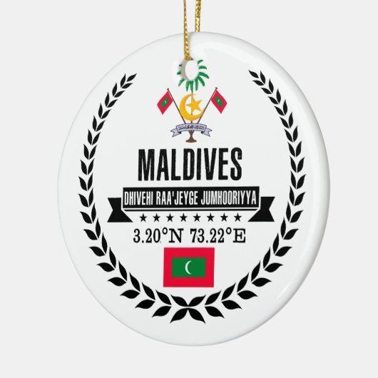 Malediven Keramik Ornament (Links)