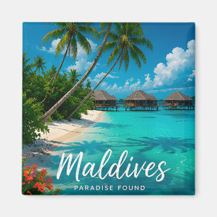 🧲 Malediven Kristalllagune Reiseandenken 🩵 Magnet