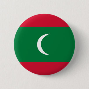 Malediven-Landesflaggenationssymbol Button