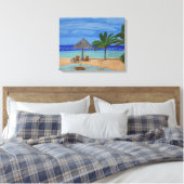 Malediven-Leinwand Leinwanddruck (Insitu (Schlafzimmer))
