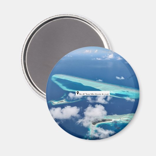 Malediven Magnet (Vorderseite/Rückseite)