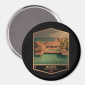 Malediven Magnet (Vorderseite/Rückseite)