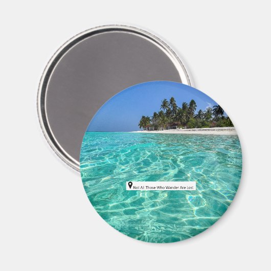 Malediven Magnet (Vorderseite/Rückseite)