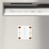 Malediven Map + Flaggen Magnet (In Situ (Geschirrspüler))