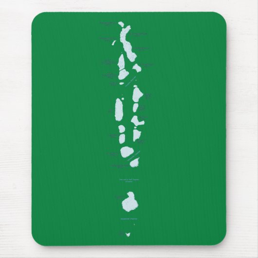 Malediven Map Mousepad (Vorne)
