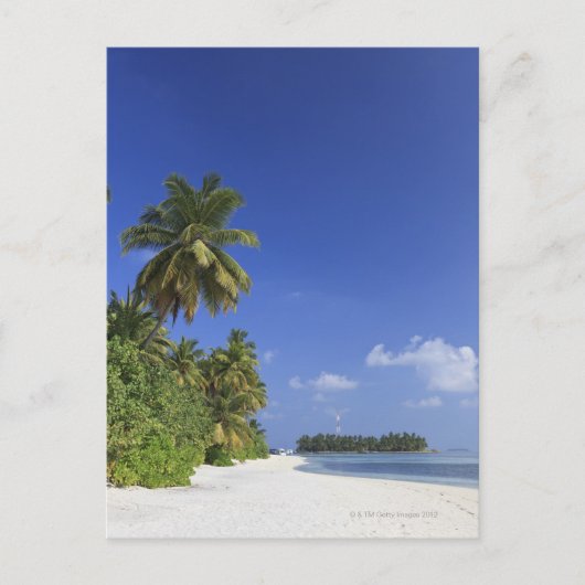 Malediven, Meemu-Atoll, Medhufushi-Insel Postkarte (Vorderseite)