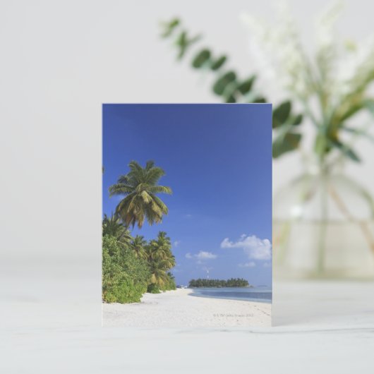 Malediven, Meemu-Atoll, Medhufushi-Insel Postkarte (Stehend Vorderseite)
