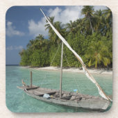 Malediven, North-Malé-Atoll, Insel Kuda Untersetzer (Vorderseite)
