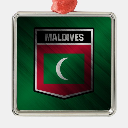 Malediven Ornament Aus Metall (Vorne)