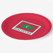 Malediven Pappteller (Schrägansicht)